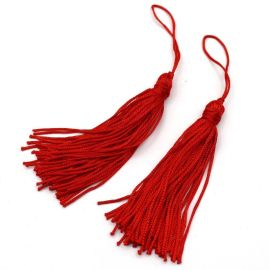 Pingente Tassel / 8cm - Poliéster  (1 PAR)