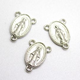 Salve Rainha de Metal / 20x14mm - N. Senhora das Graças (Unidade) -Níquel