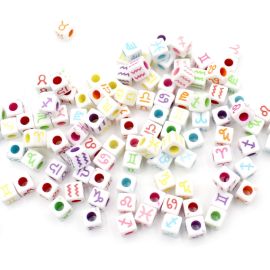 Cubo Plástico / 7mm - SIGNOS - Cores Diversas (20 gramas)