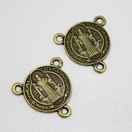 Salve Rainha de Metal / 23x19mm - São Bento (Unidade)