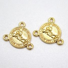 Salve Rainha de Metal / 21mm - São Miguel (Unidade)