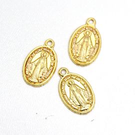 Medalha de Metal / 21x13mm - N. Srᵃ das Graças (Unidade)-Dourado