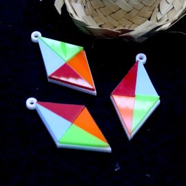 Pingente de Acrílico / 43x22mm - Balão Tema Junino (Unidade)