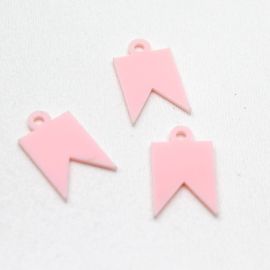 Pingente de Acrílico / 21x13mm - Mini Bandeirinha - Tema Junino (unidade)