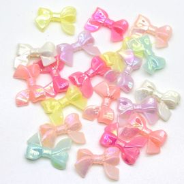 Mix Multicolorido / 24x31mm - Irisado - Lacinho (10 gramas)