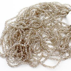 Rondela de Vidro 4mm / Lustrosa (1 fio)