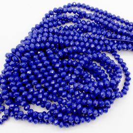 Rondela de Vidro 6mm / Leitosa (1 Fio)