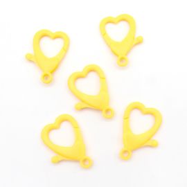 Fecho de Plástico / 34x22mm - Lagosta - Coração (unidade)