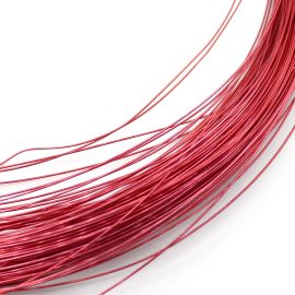 Arame de Alumínio / 1mm - para Artesanato em Geral - Vermelho (20 gramas) 