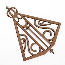 Peça de MDF / 20x15,9cm -(Grande) - Nossa Senhora Aparecida (UNIDADE)