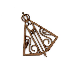 Peça de MDF / 10x7,9cm -(Pequena) - Nossa Senhora Aparecida (UNIDADE)