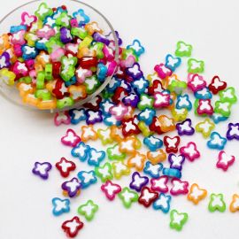 Mix Multicolorido / 10x10mm - Borboleta (10 gramas)