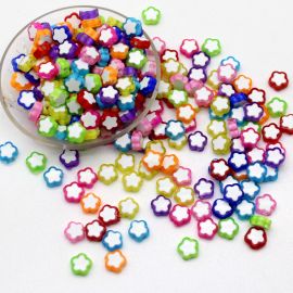 Mix Multicolorido / 10mm - Flor (10 gramas)