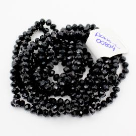 Rondela de Vidro 8mm / Leitoso (1 Fio)