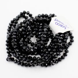 Rondela de Vidro 10mm / Leitoso (1 Fio)