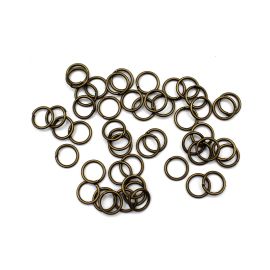 Argolinha Metal / 8mm (Pct c/10 GRAMAS)-Ouro Velho