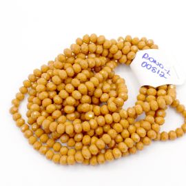 Rondela de Vidro 8mm / Leitoso (1 Fio)