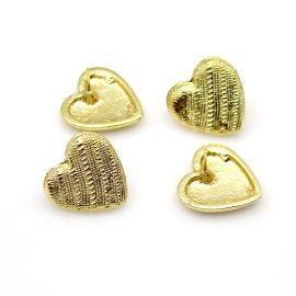 Pino de Metal / 20x21mm - Coração (1 par)