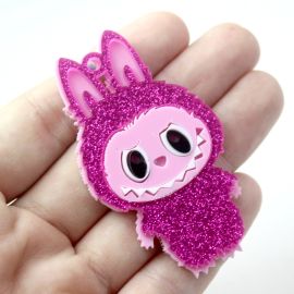 Pingente de Acrílico / 65x36mm - Labubu (unidade) 