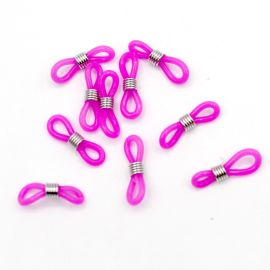 Suporte Para Óculos / Liga com Acabamento Níquel : Tamanho 2cm - (5 Pares)