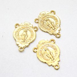 Salve Rainha de Metal / 23x17mm - N.Senhora das Graças (unidade) - Dourado