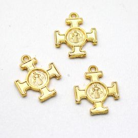 Medalha de Metal / 22x18mm - Cruz de São Bento (Unidade)