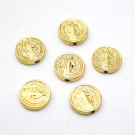 Entremeio de Metal / 15mm - São Bento (unidade) - Dourado 