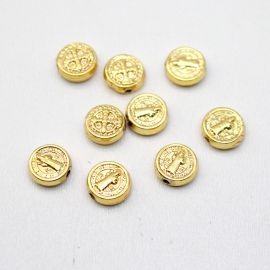 Entremeio de Metal / 10mm - São Bento (unidade) - Dourado 