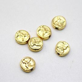 Entremeio de Metal / 11mm - São Miguel Arcanjo (unidade) - Dourado 