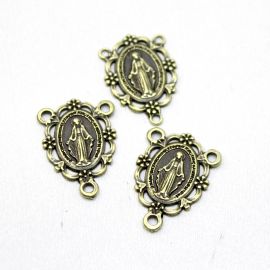 Salve Rainha de Metal / 24x17mm - Nossa Senhora das Graças (unidade)