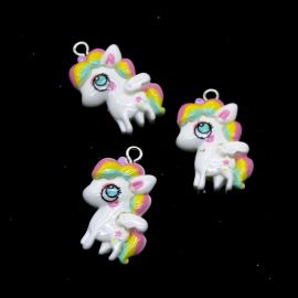 Pingente de Resina / 23x18mm - Unicórnio (unidade)
