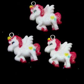 Pingente de Resina / 21x24mm - Unicórnio (unidade)