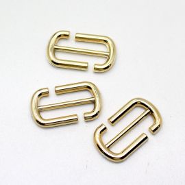 Entremeio de Passador - ABS / 24x41mm - (unidade) - Dourado 