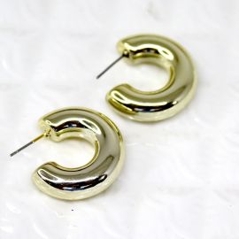 Pino de Plástico ABS / 27mm - Argola (1 par) - Dourado 