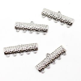 Cabide de Metal / 32x12mm - com 5 Saídas (Unidade) - Níquel