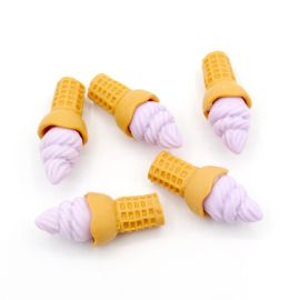 Aplique de Resina / 36x15mm - Sorvete (Unidade)