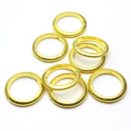 Argola de Plástico ABS / 40mm - Riscada (10 gramas)