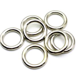 Argola de Plástico ABS / 37mm (10 gramas) - Níquel