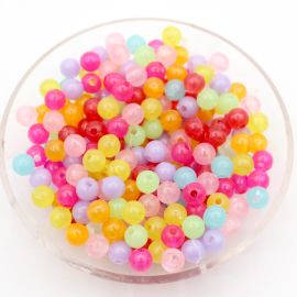 Mix Multicolorido Fluorescente / 6mm - Bola (20 gramas)