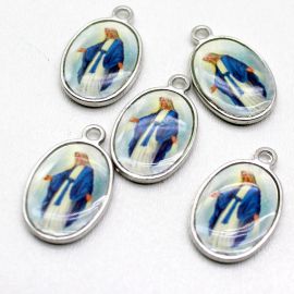 Medalha de Metal Resinado / 20x16mm - N. S. das Graças (Unidade) - Níquel