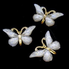 Aplique de Resina / 23x38mm - Borboleta (unidade)