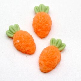 Aplique de Resina / 25x15mm - Cenoura (Unidade)