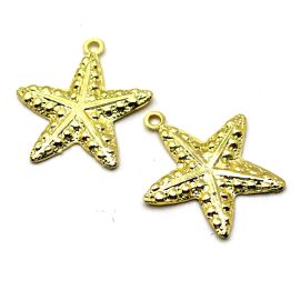 Pingente de Metal / 39x41mm - Estrela do Mar - Sereismo (Unidade) - Dourado