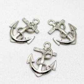 Pingente de Metal / 36x27mm - Âncora (Unidade)