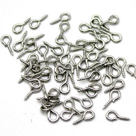 Pitão de Metal 5x10mm (1 Cento) -Níquel