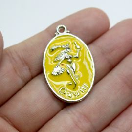 Pingente de Metal Níquel / 32x20mm - Umbanda - Oxum (Unidade) 