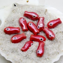 Entremeio de Murano / Peixe - 20x10mm (Unidade)