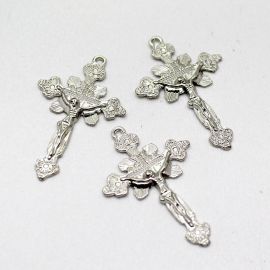 Crucifixo de Metal / 44x28mm - Cristo (Unidade)