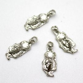 Pingente de Metal / 24x10mm - Umbanda - (Unidade) - Níquel