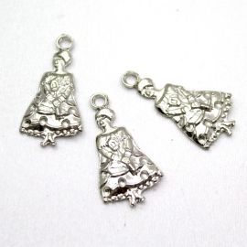 Pingente de Metal / 28x14mm - Umbanda - (Unidade) - Níquel